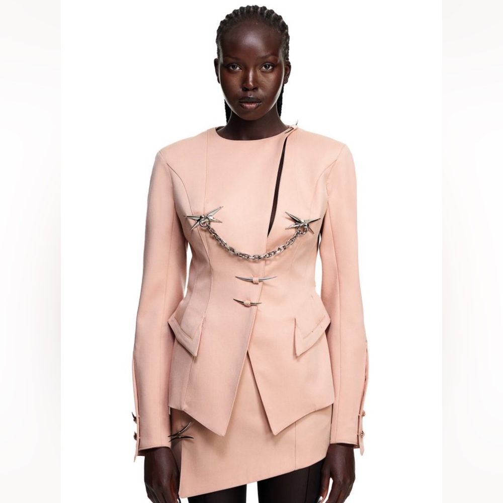 Thierry Mugler hourglass wool jacket in XS